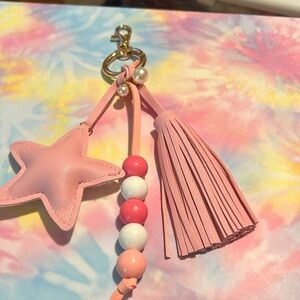 Pink Bag Charm / Key Chain